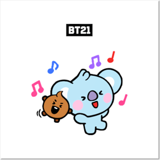 bt21 bts exclusive design 30 Posters and Art